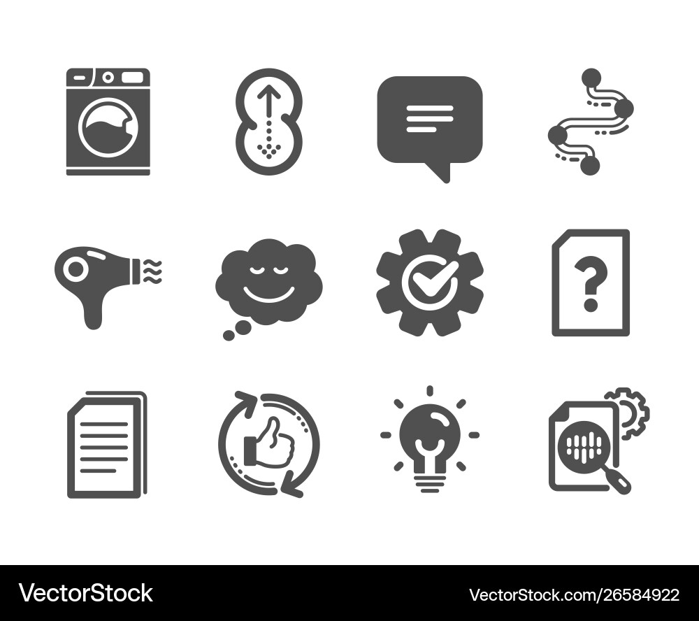 Set technology icons such as copy files Royalty Free Vector