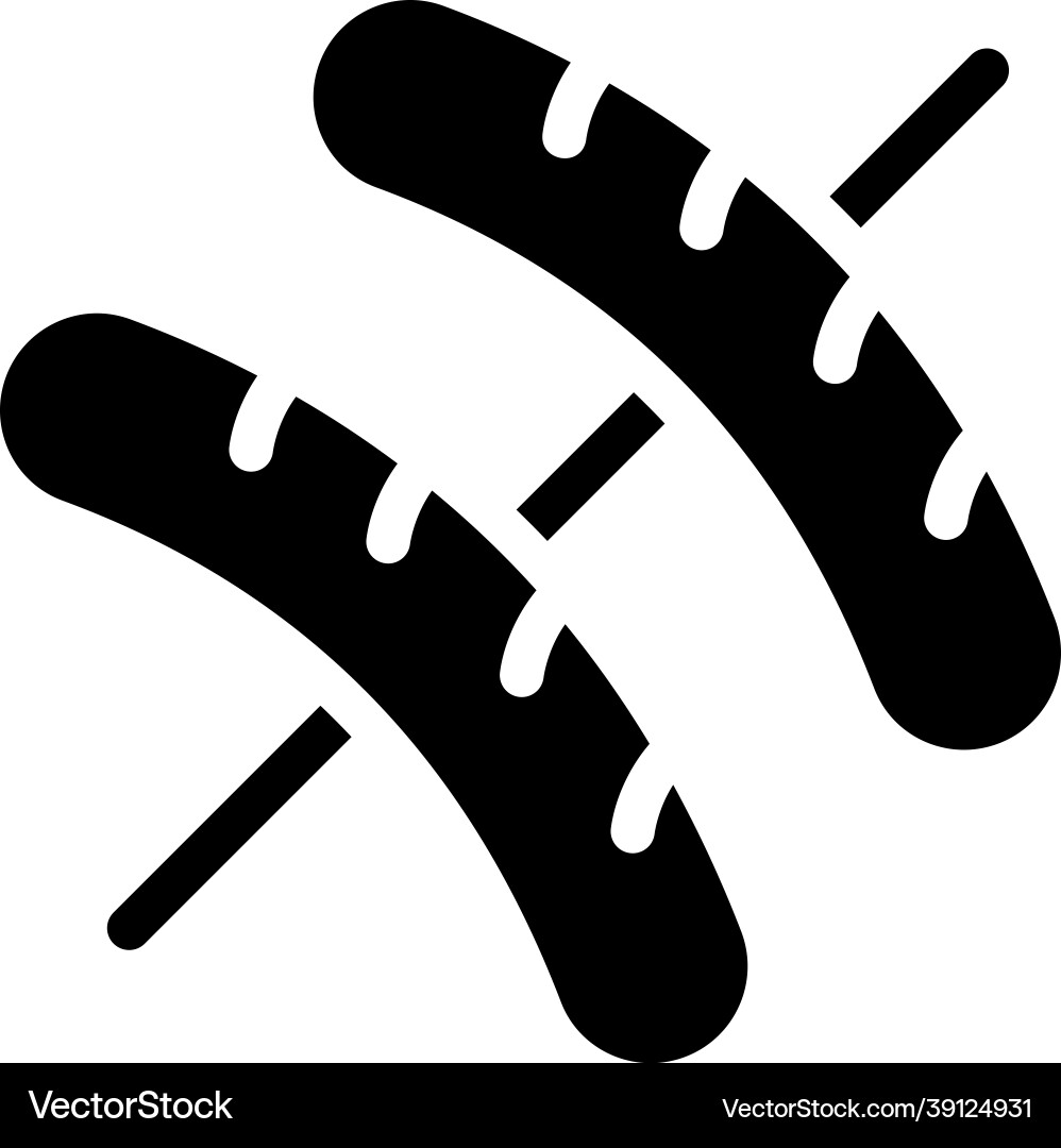 Hot dog stick Royalty Free Vector Image VectorStock