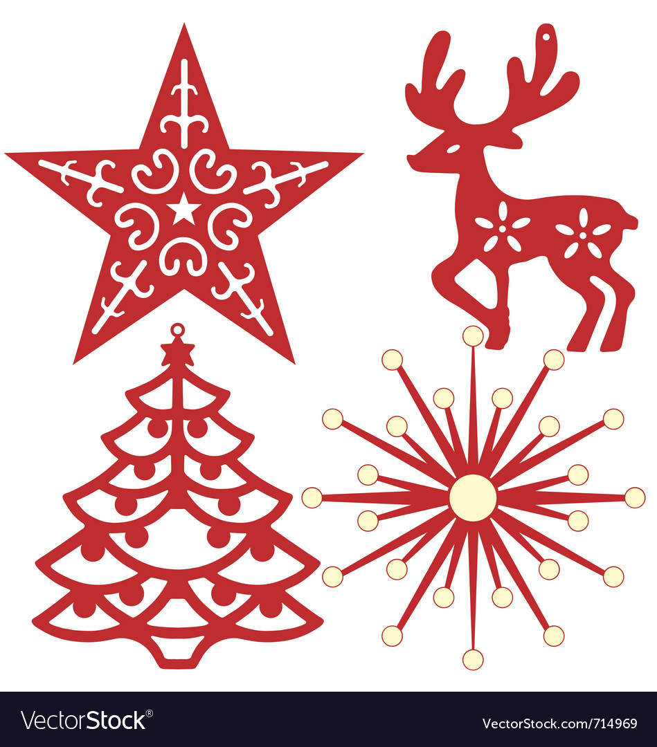 Download Christmas tree decoration Royalty Free Vector Image