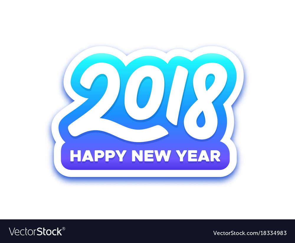 new year label vector happy new year 2018 paper label design royalty free vector new year label vector happy new year 2018 paper label design royalty free vector