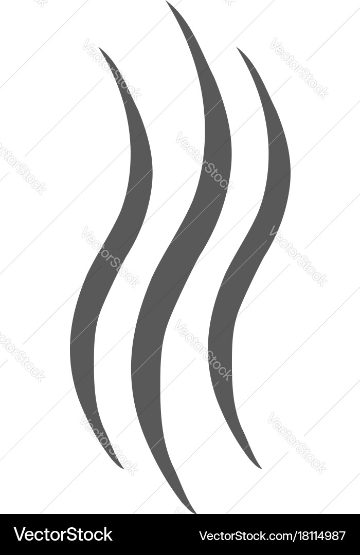 Smoke steam icon simple Royalty Free Vector Image