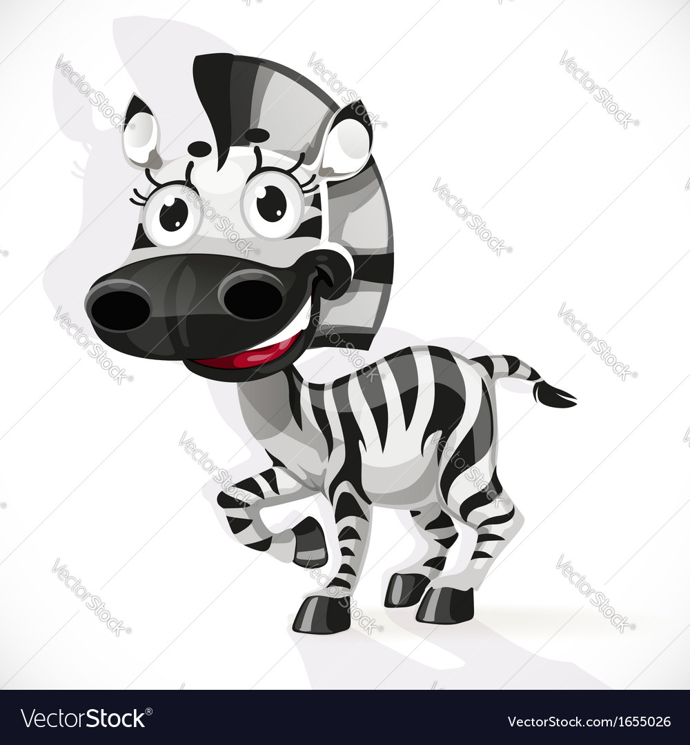 Download Cute baby zebra Royalty Free Vector Image - VectorStock