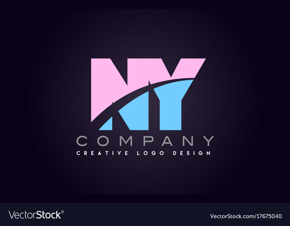 Ny alphabet letter join joined letter logo design Vector Image Ny alphabet letter join joined letter logo design Vector Image