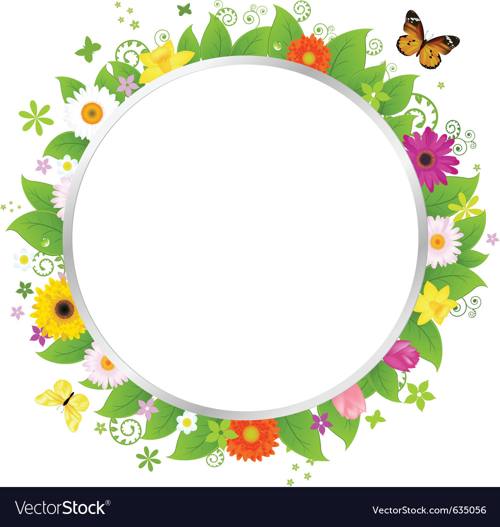 21+ Vector Circle Flower Border Png Background