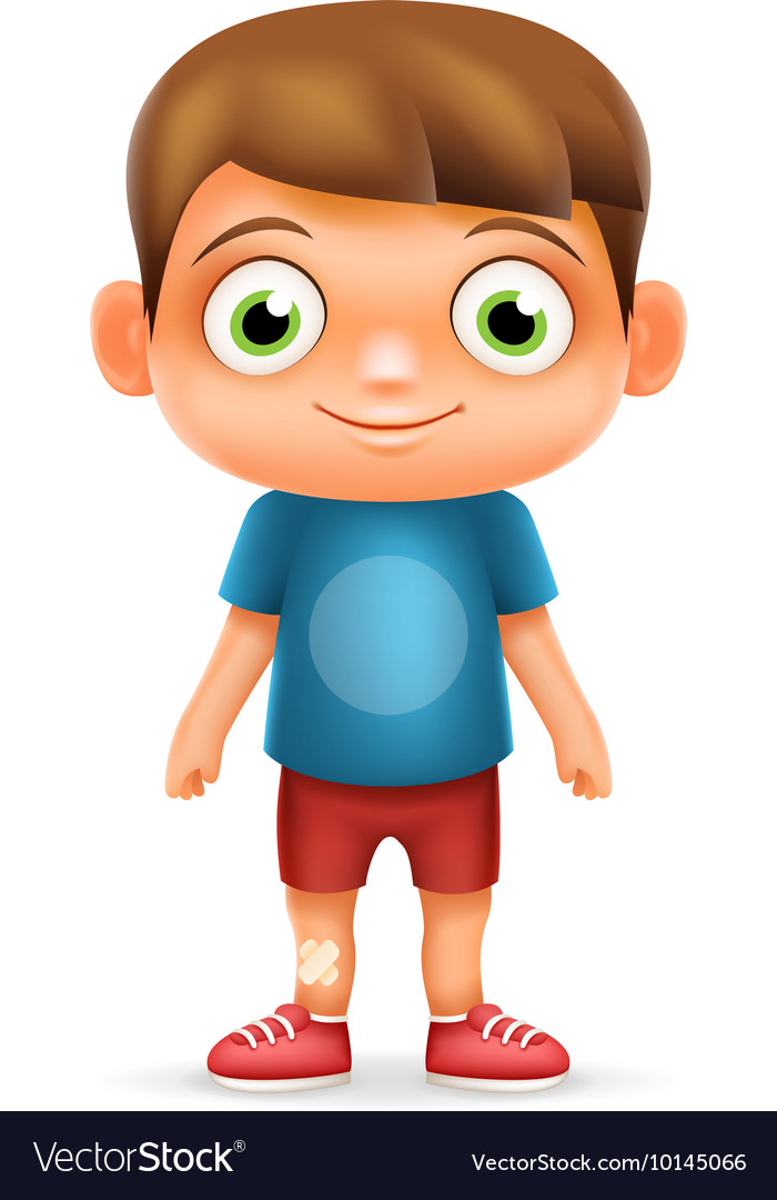 Download Boy Realistic 3d Child Cartoon Character Icon Vector Image