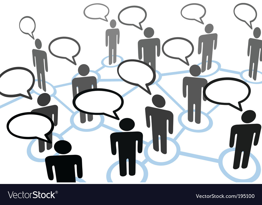 Everybody talking Royalty Free Vector Image VectorStock(00)
