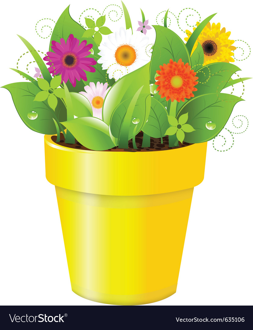  Flower  pot  Royalty Free Vector  Image VectorStock