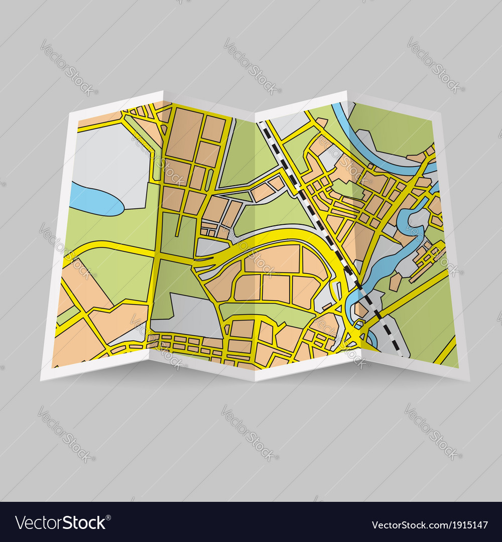 fold out map vector images 18
