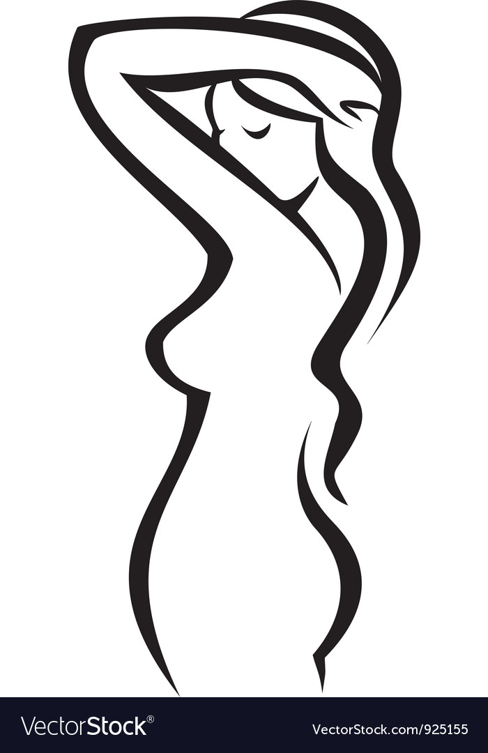 Download Female figure silhouette Royalty Free Vector Image