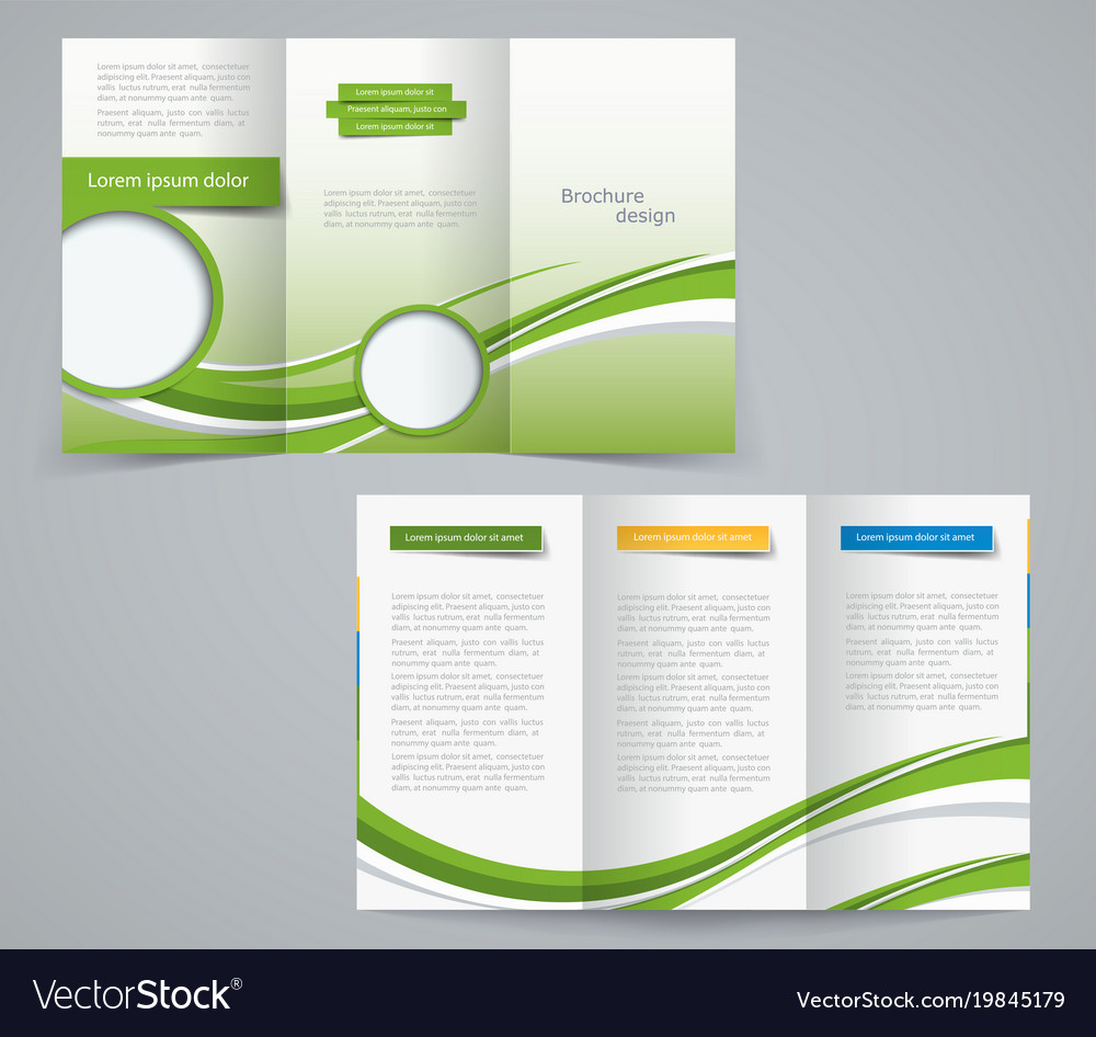 three fold brochure template