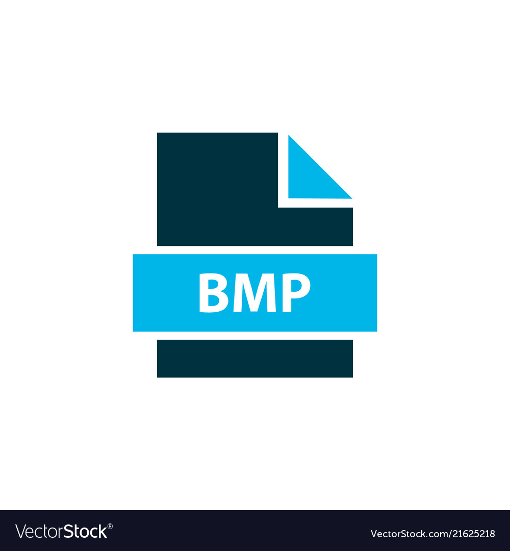 File bmp icon colored symbol premium quality Vector Image