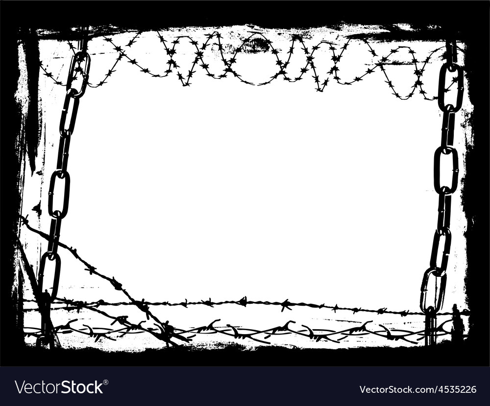 Border of Black Chains 3 Royalty Free Vector Image