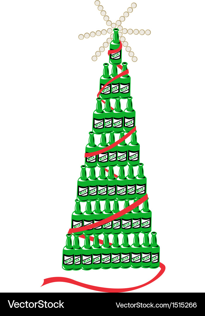 vector bottle tree Vector Royalty Bottle Image Beer Tree Retro Free Christmas