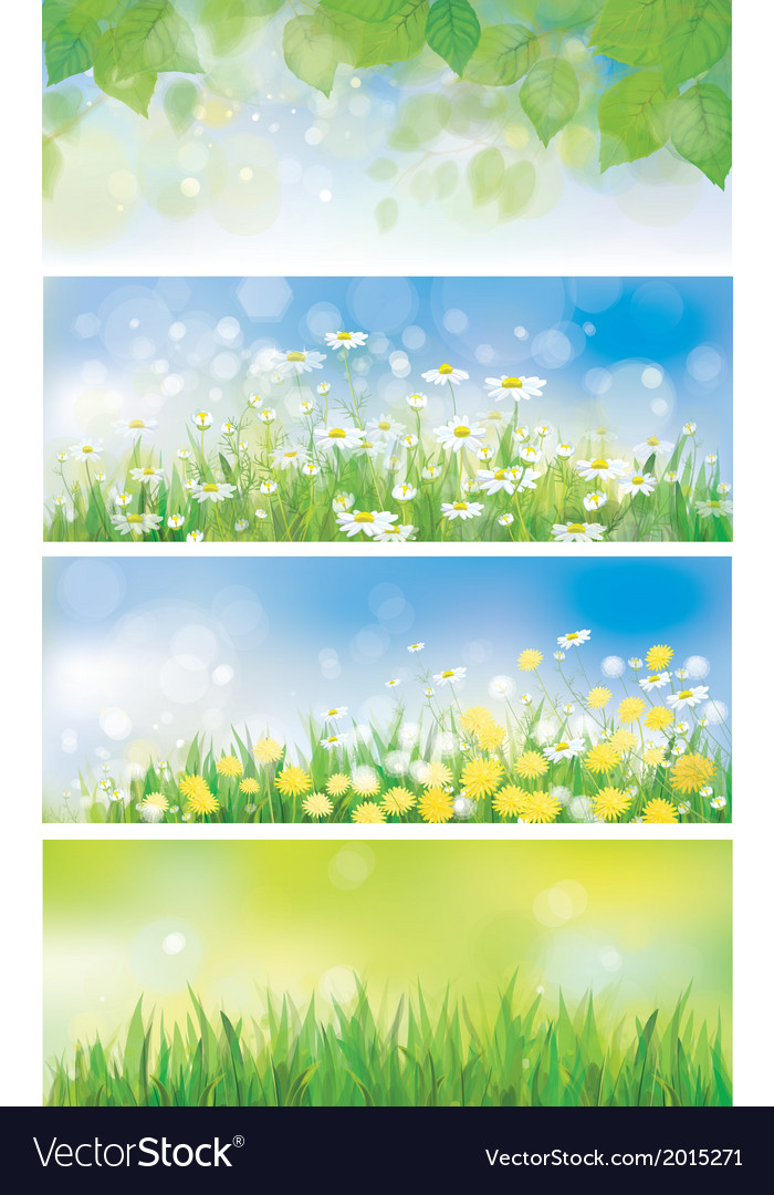 Spring banners Royalty Free Vector Image - VectorStock