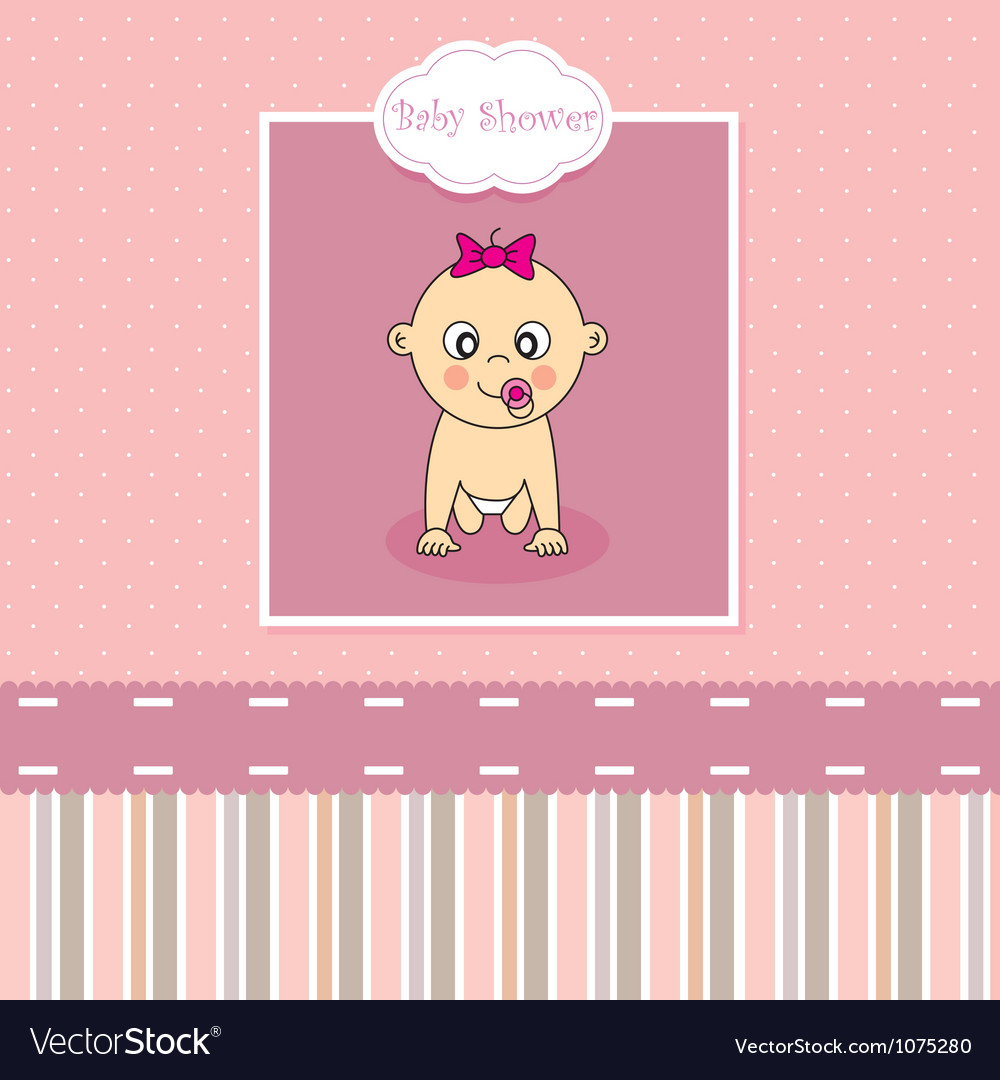 baby girl greeting card