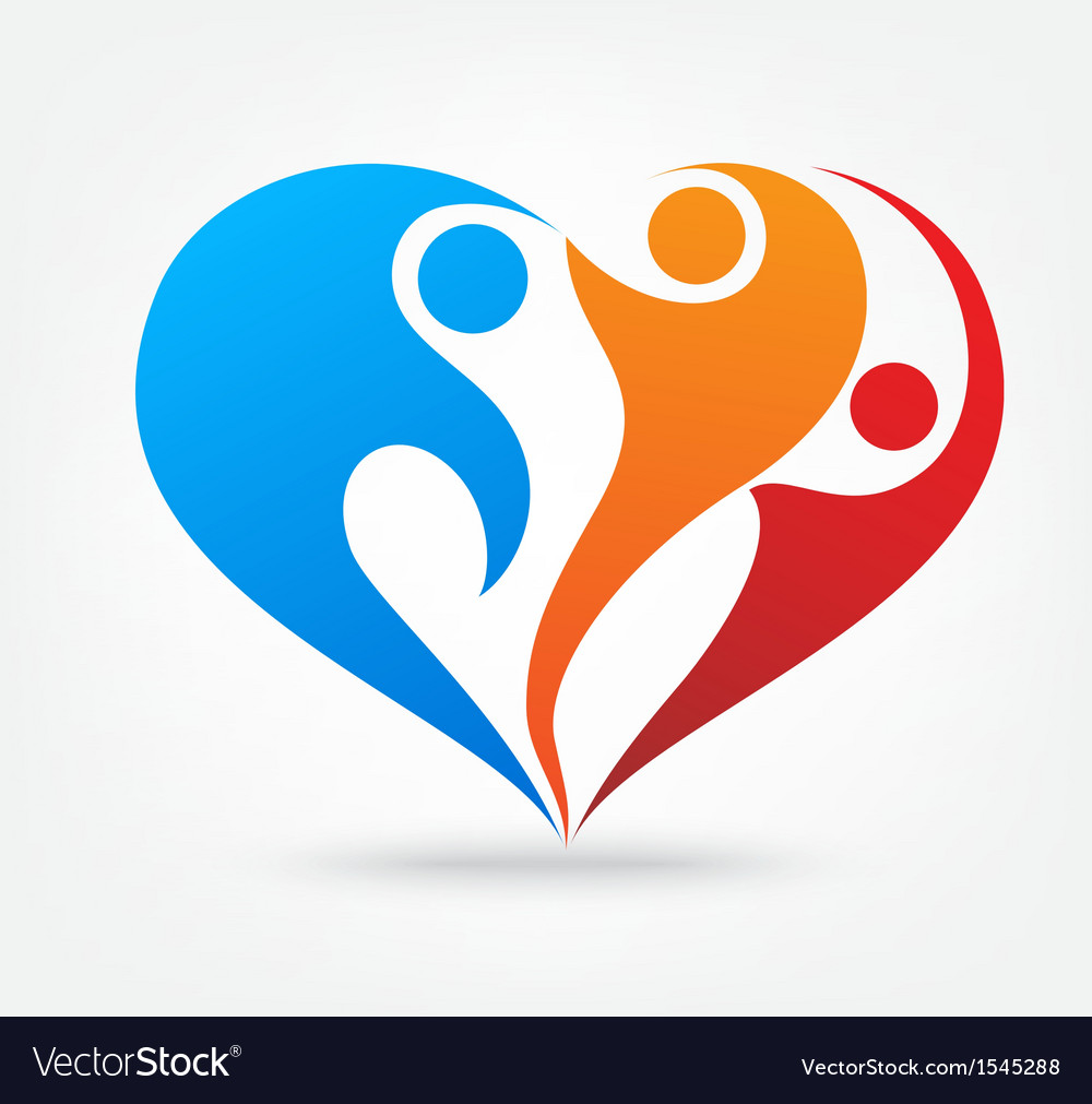 Download Family love icon Royalty Free Vector Image - VectorStock