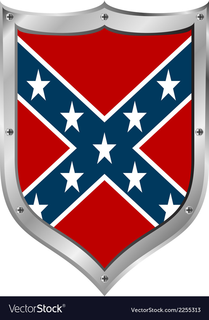 Download Confederate flag icon Royalty Free Vector Image