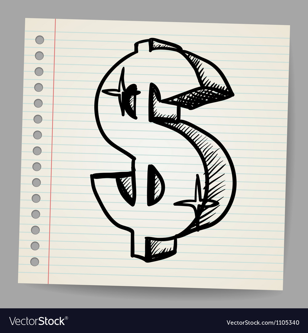 Creative Sketch Dollar Drawing for Beginner