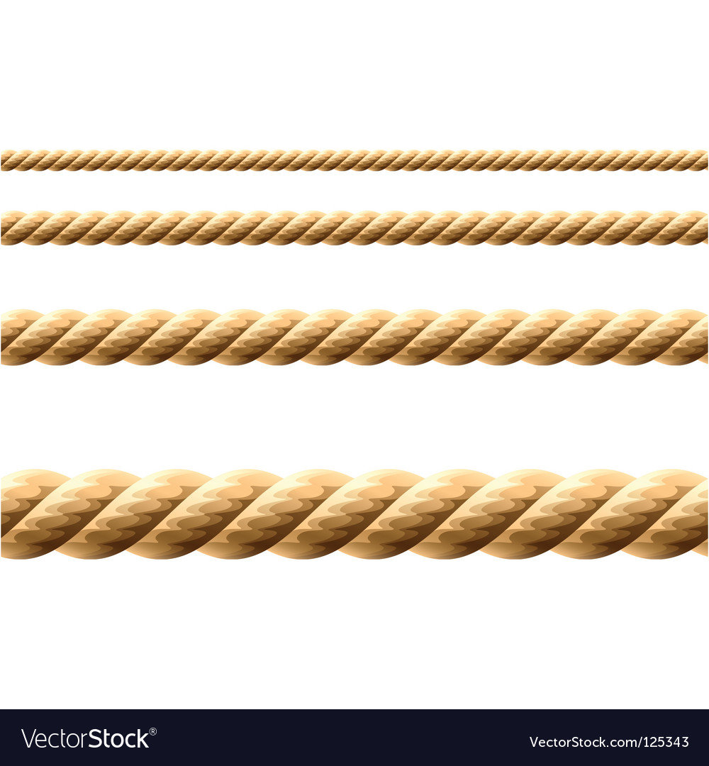 Seamless rope Royalty Free Vector Image - VectorStock