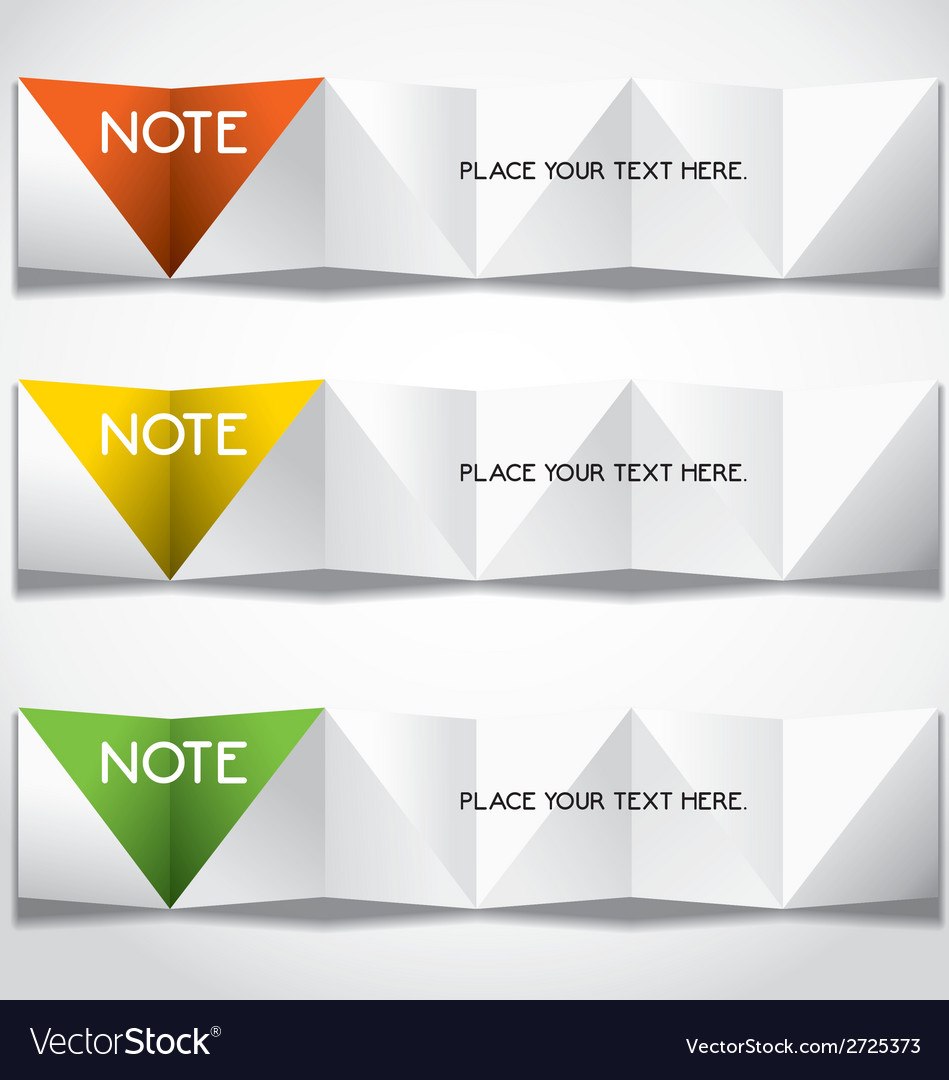 folded paper template