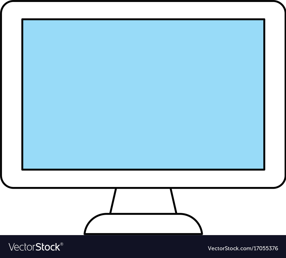 Computer screen symbol Royalty Free Vector Image