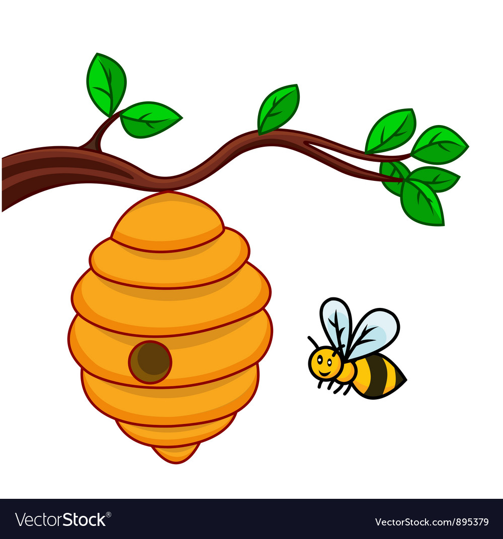 Bee cartoon Royalty Free Vector Image - VectorStock.