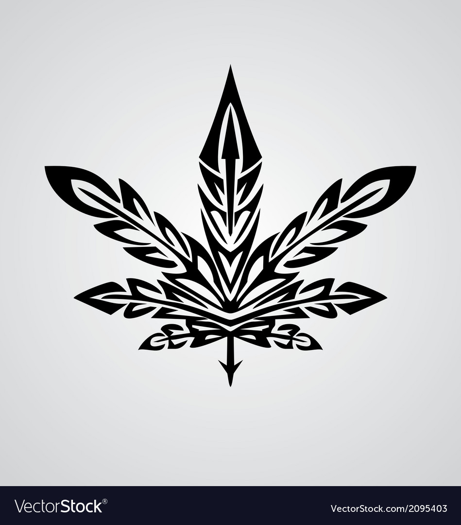 tribal marijuana leaf royalty free vector image tribal marijuana leaf royalty free vector image