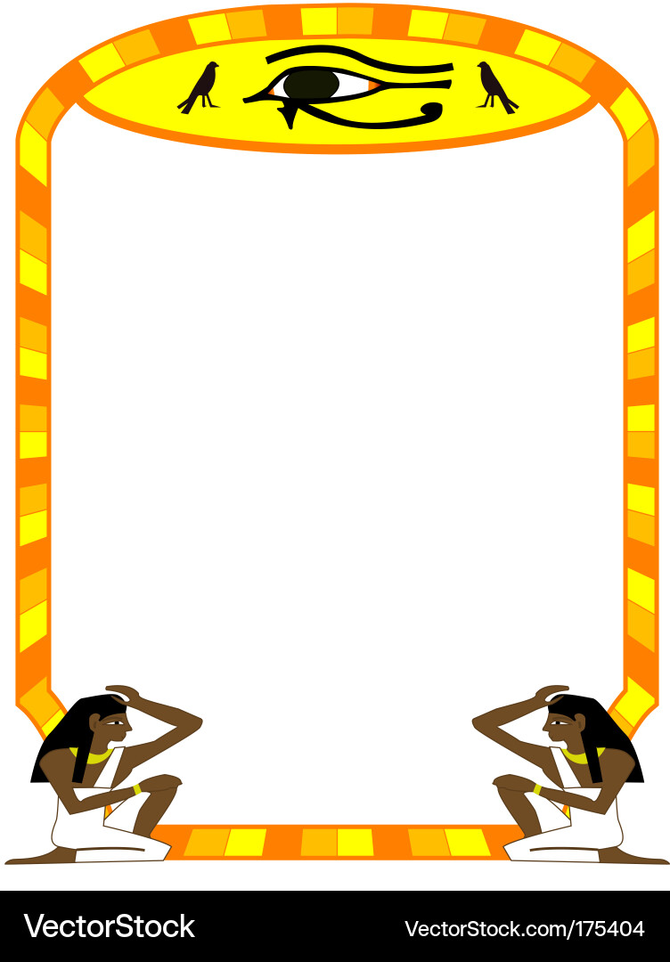 Frame Egyptian Royalty Free Vector Image VectorStock
