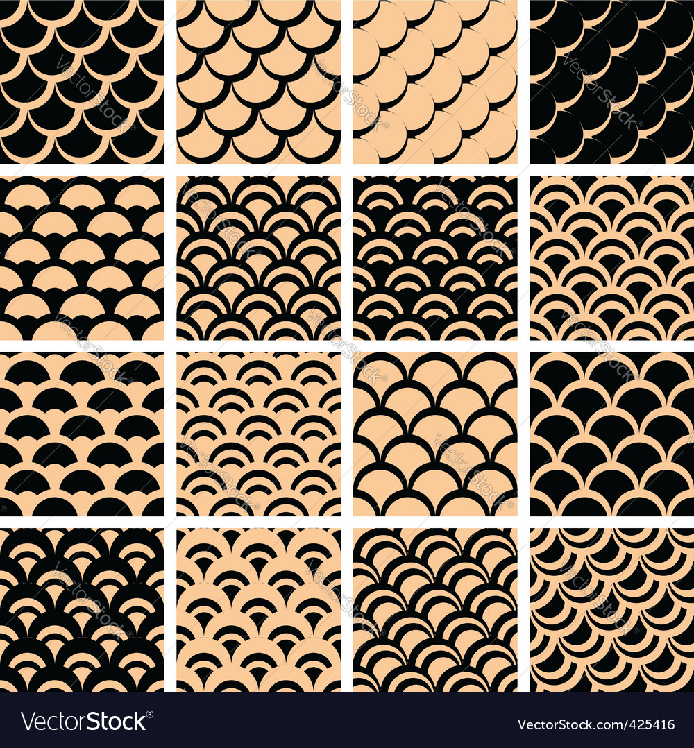 Download Fish scales pattern Royalty Free Vector Image - VectorStock