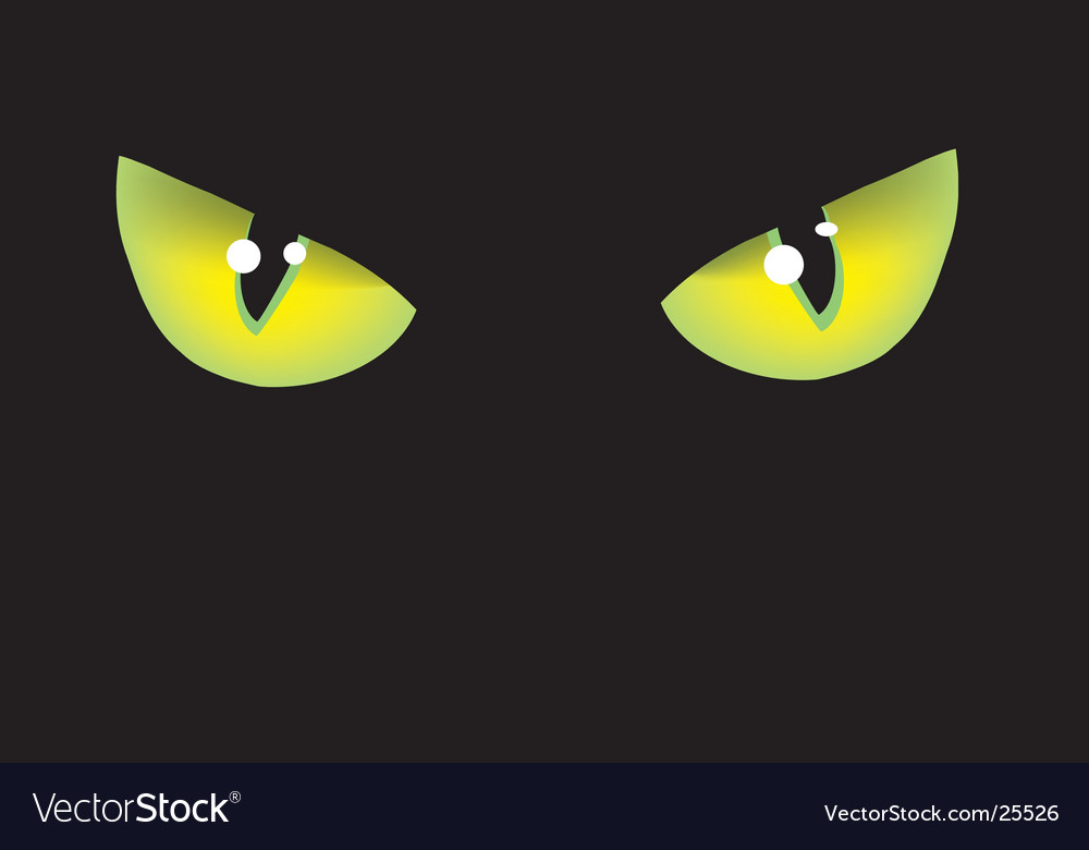 Cat eyes Royalty Free Vector Image - VectorStock