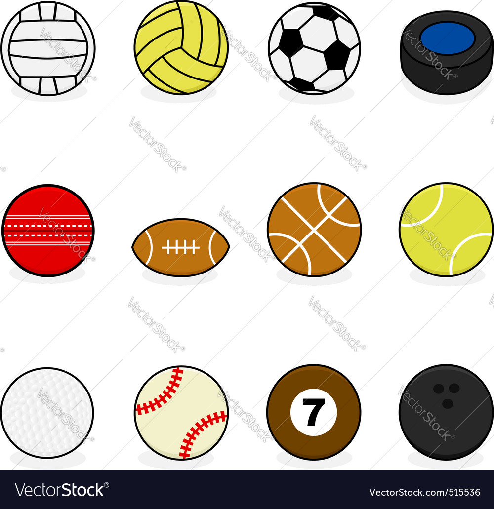 Sports Balls Royalty Free Vector Image Vectorstock Sports Balls Royalty Free Vector Image Vectorstock