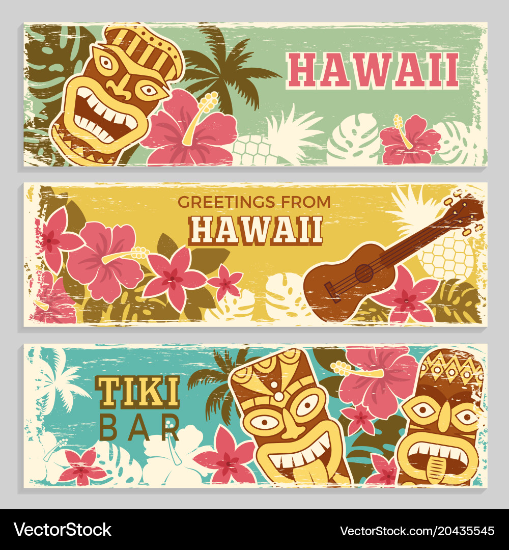 Horizontal banners set Royalty Free Vector Image