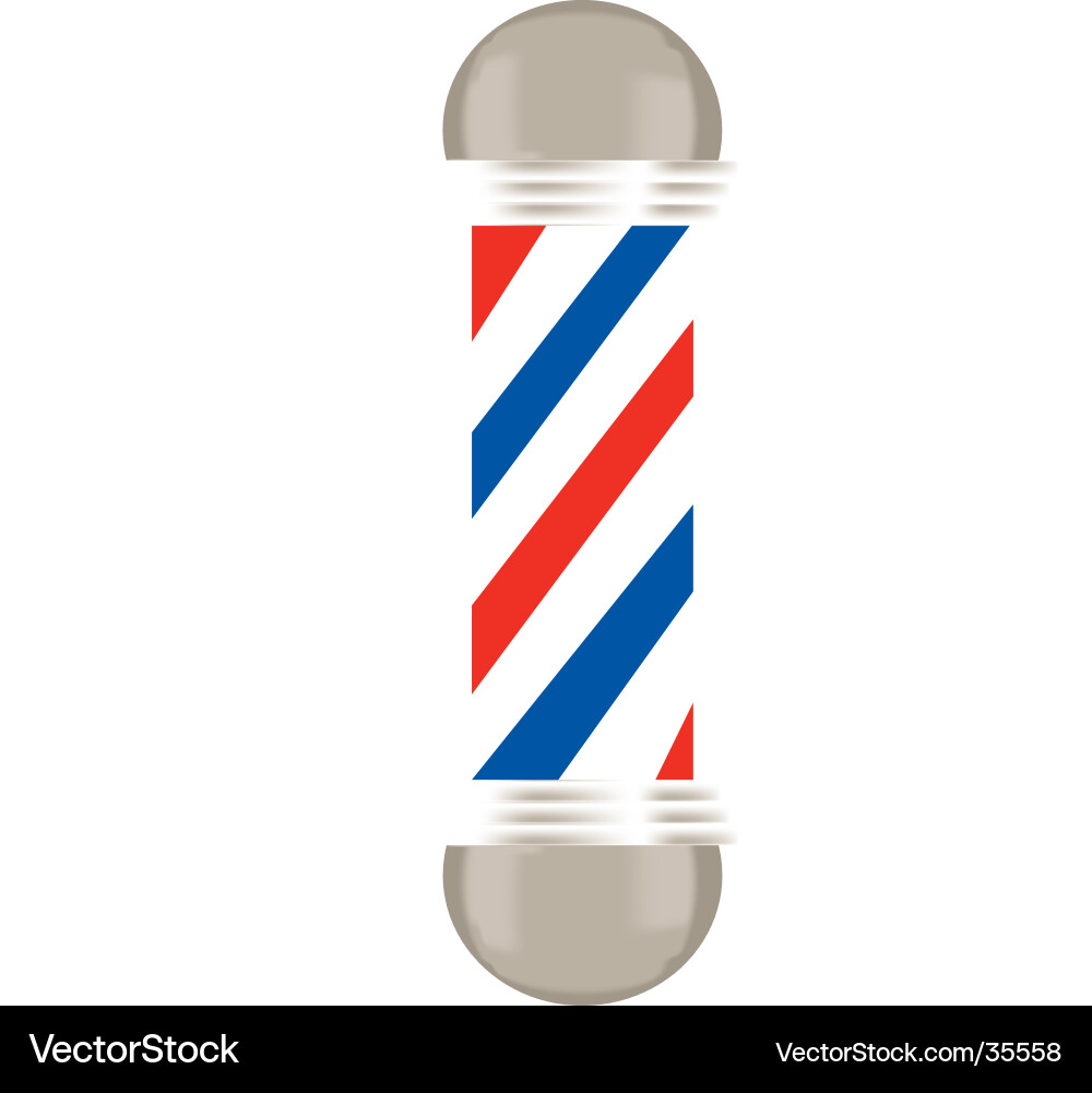 Barber pole Royalty Free Vector Image - VectorStock