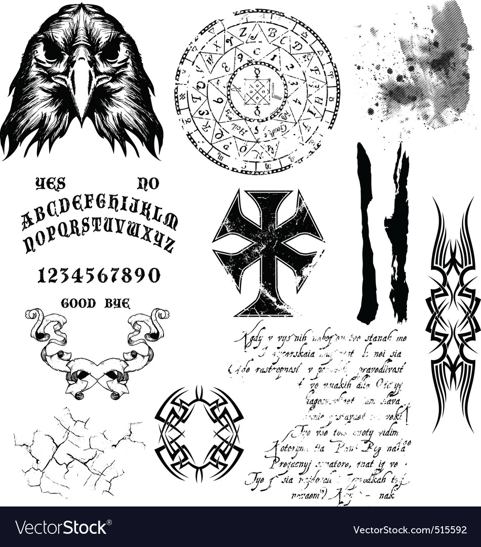 Gothic elements Royalty Free Vector Image VectorStock