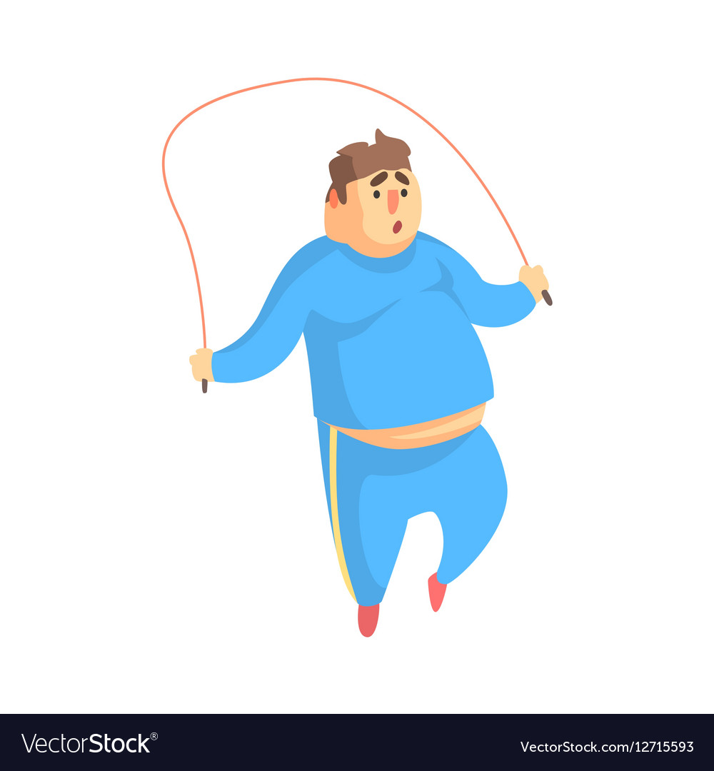Funny Chubby Man Character Doing Gym Workout Vector Image Funny Chubby Man Character Doing Gym Workout Vector Image