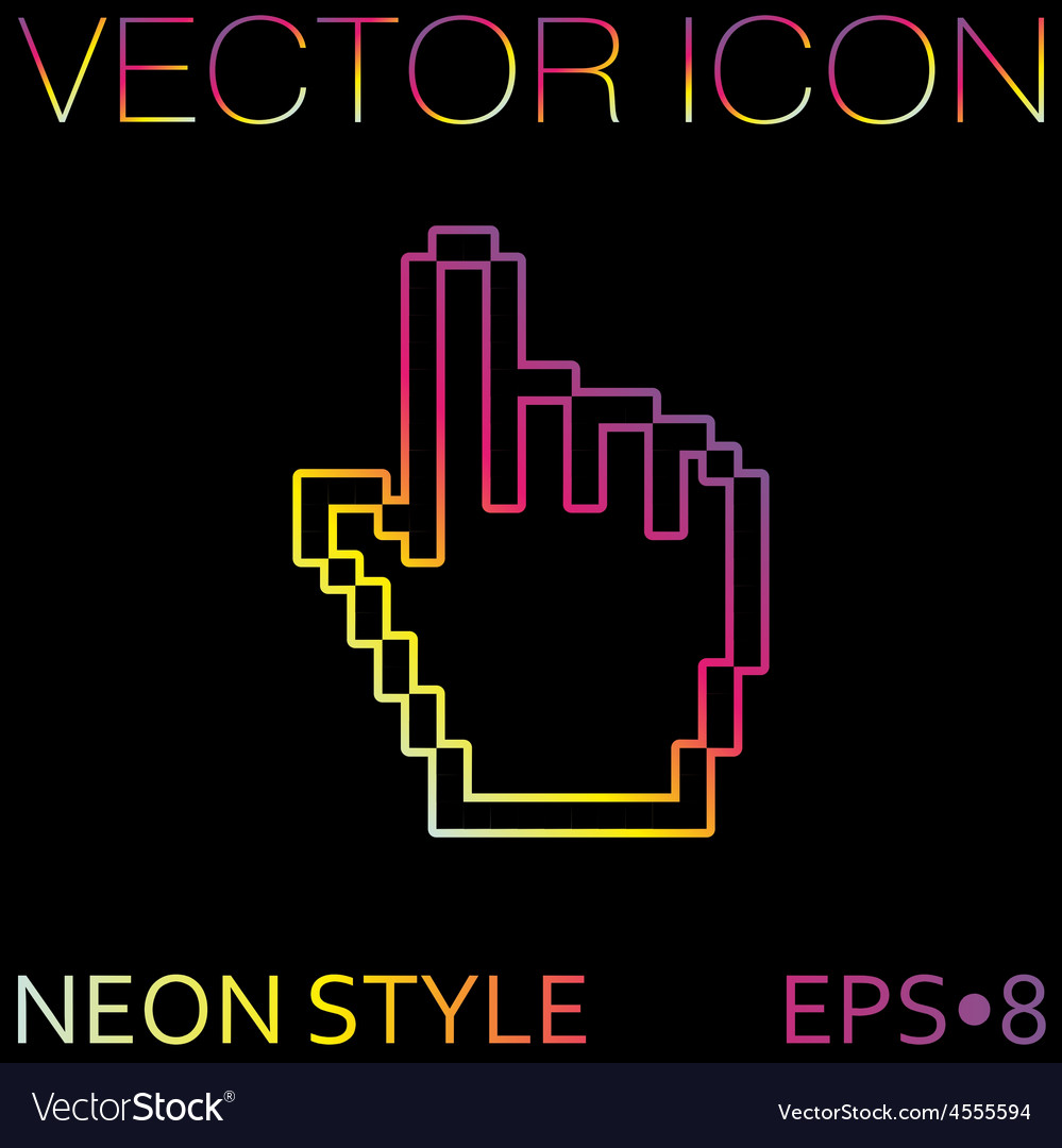 Mouse hand cursor Royalty Free Vector Image - VectorStock