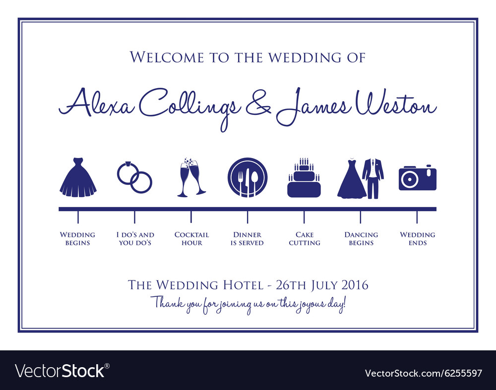Wedding Timeline Wedding Timeline Royalty Free Vector Image VectorStock 1 Wedding Timeline Wedding Timeline Royalty Free Vector Image VectorStock 1