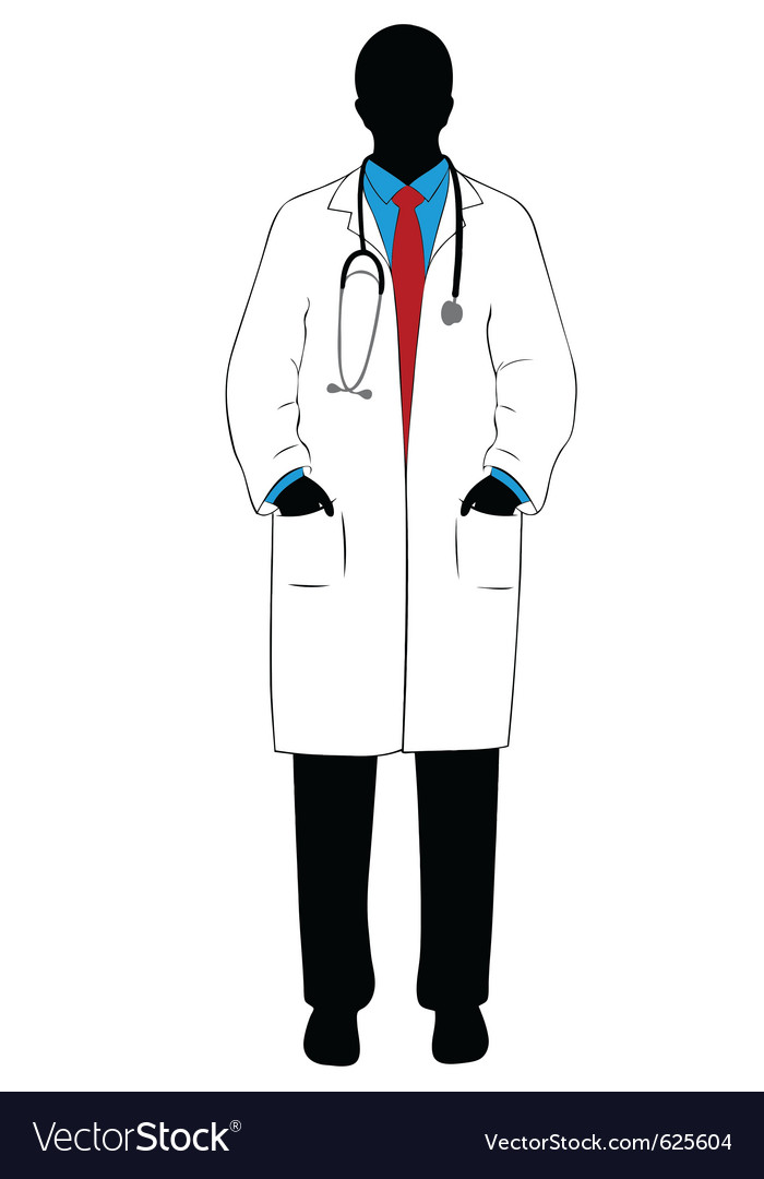 Download Medical doctor silhouette Royalty Free Vector Image