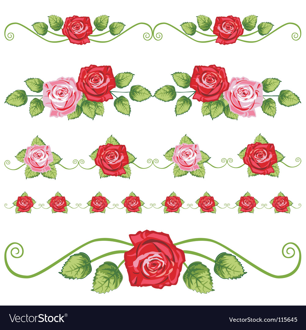 Vintage roses Royalty Free Vector Image - VectorStock