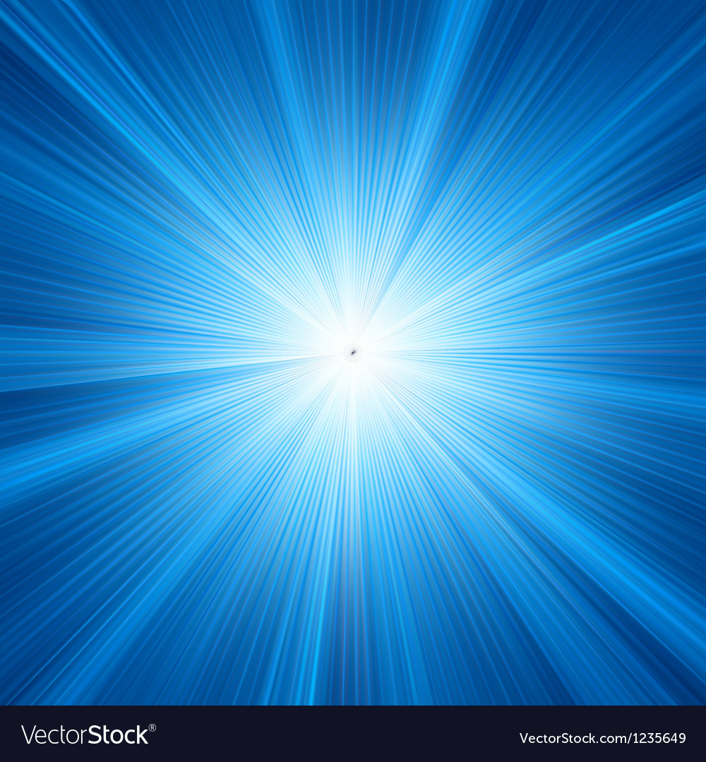 Blue star burst background Royalty Free Vector Image