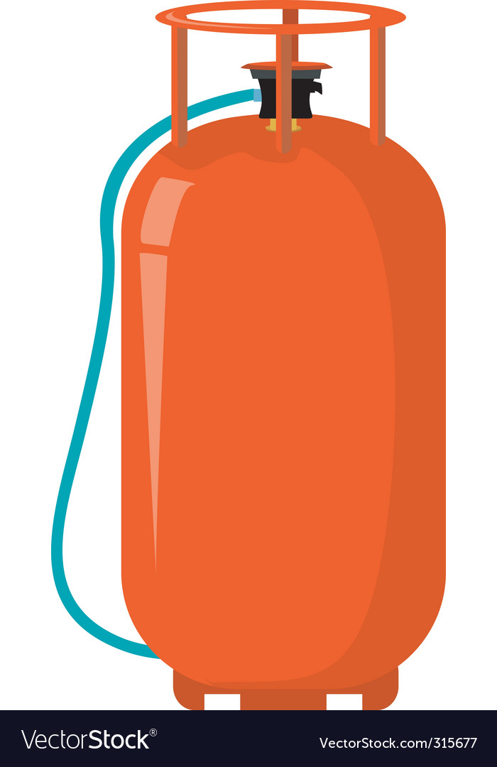 Gas cylinder Royalty Free Vector Image - VectorStock