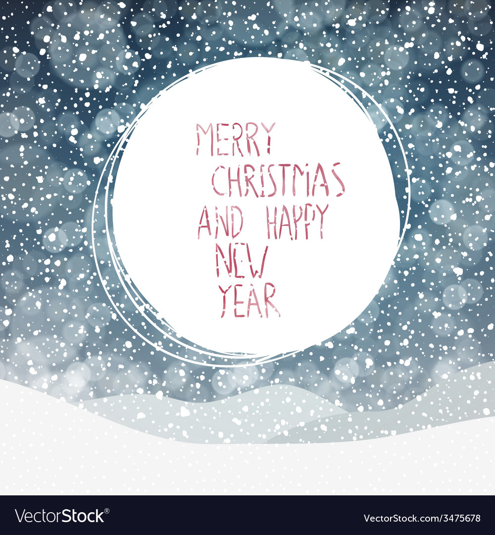 Merry christmas snowing background Royalty Free Vector Image