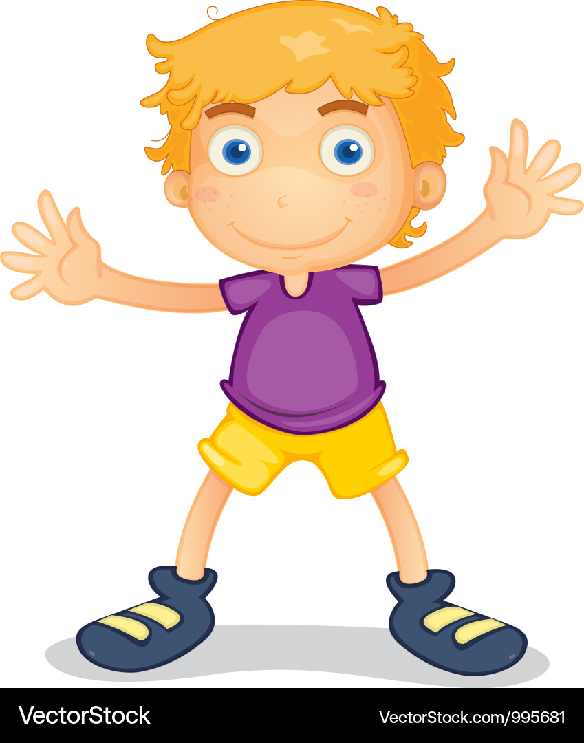 Cartoon Young Boy Royalty Free Vector Image - VectorStock