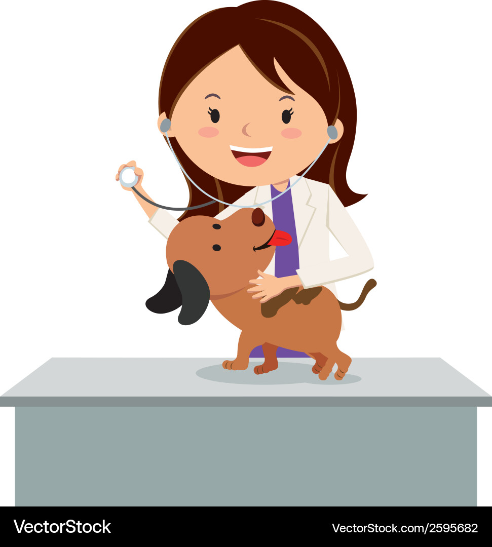 Cartoon veterinarian Royalty Free Vector Image
