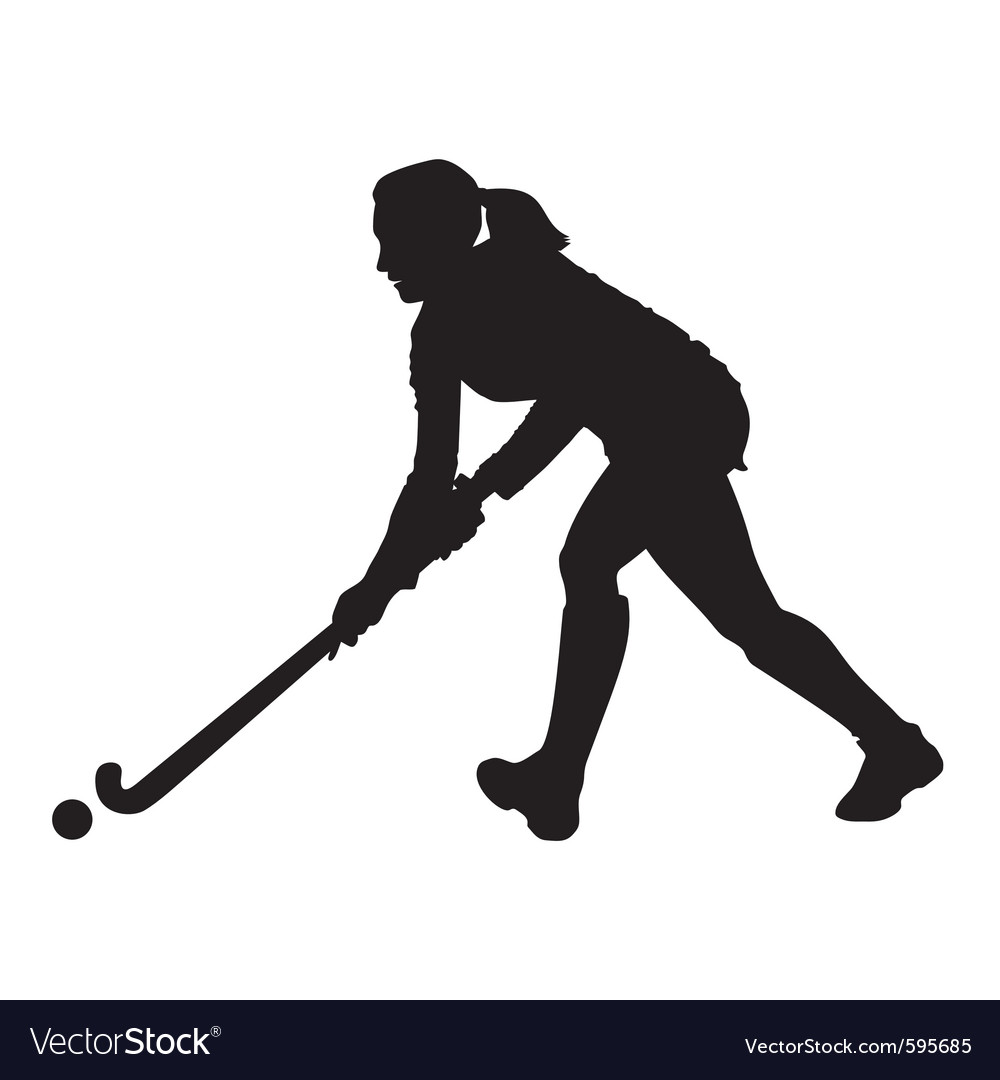 Field hockey player Royalty Free Vector Image - VectorStock