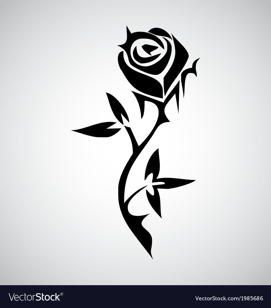 tribal rose tattoo royalty free vector image vectorstock tribal rose tattoo royalty free vector image vectorstock