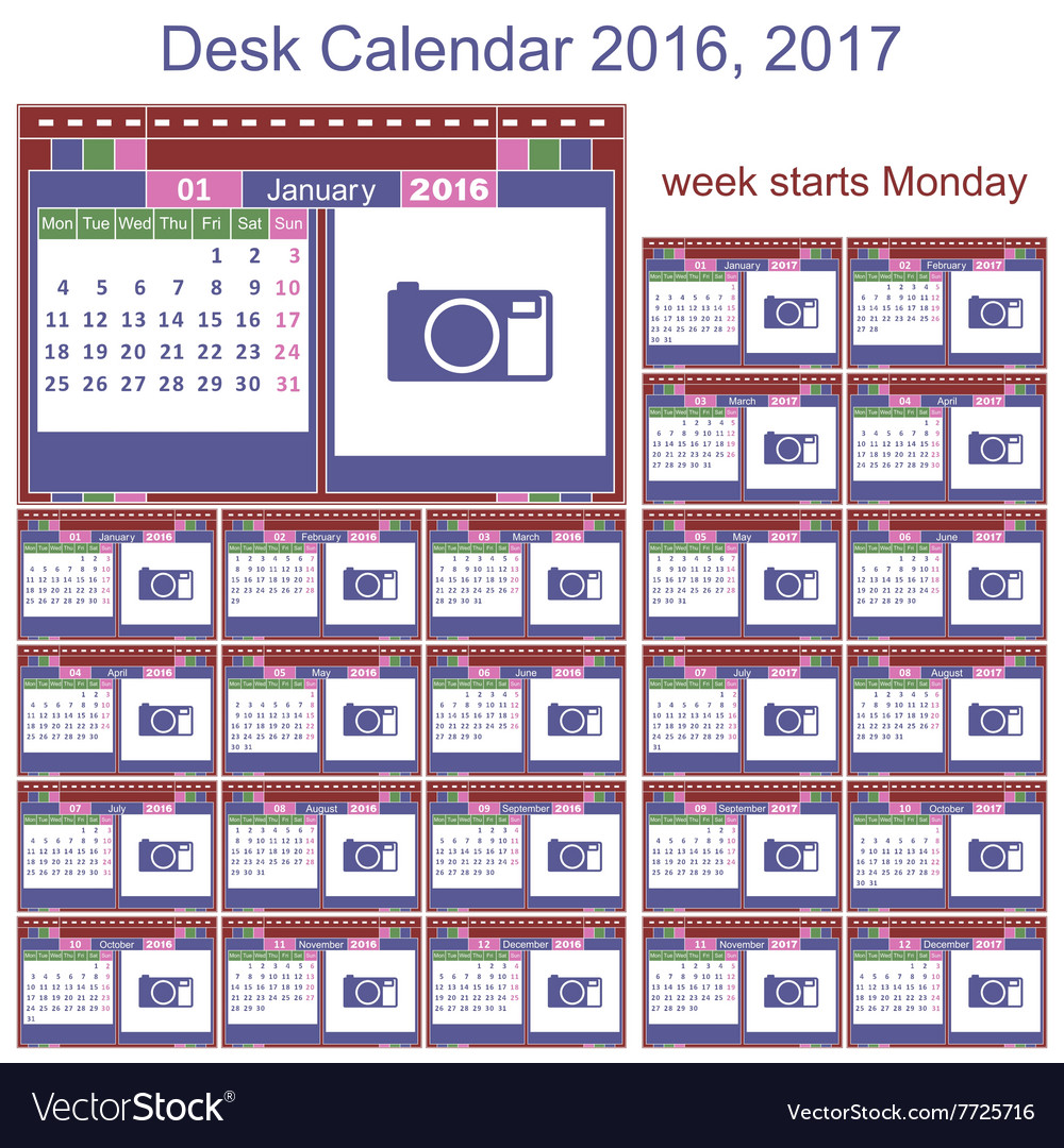 Desk Calendar 2016 Desk Calendar 2016