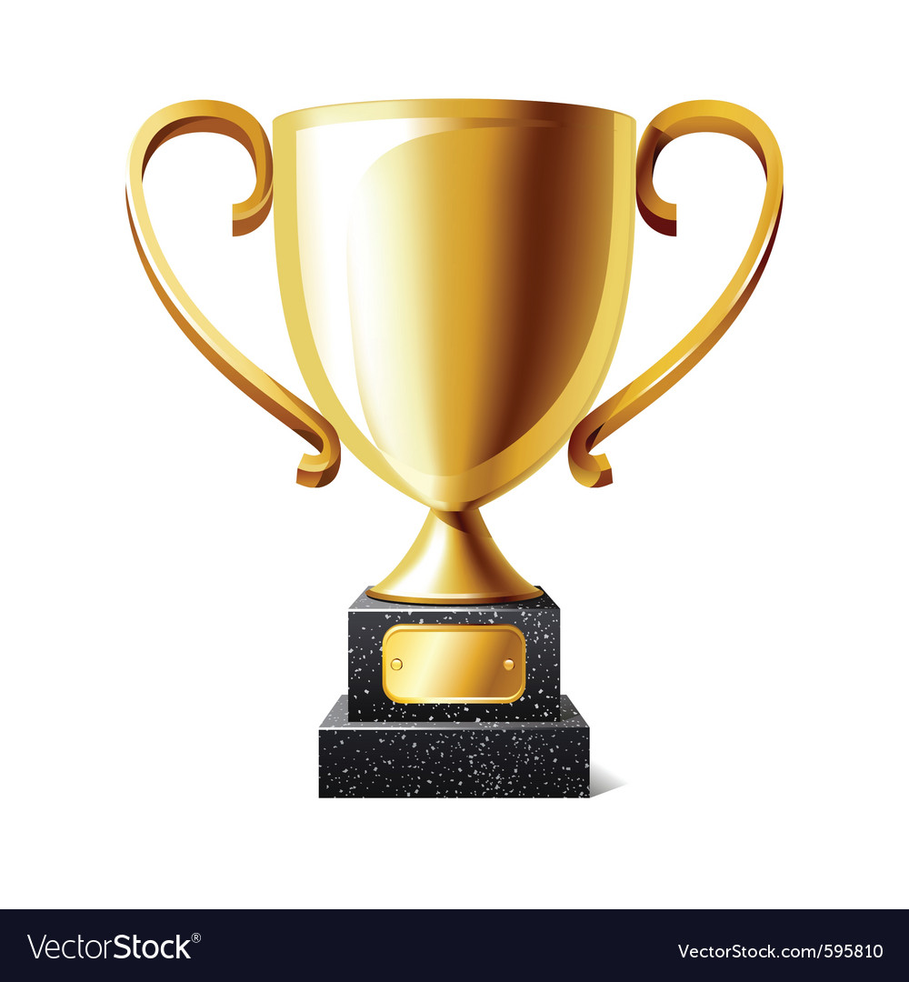 Trophy cup Royalty Free Vector Image - VectorStock