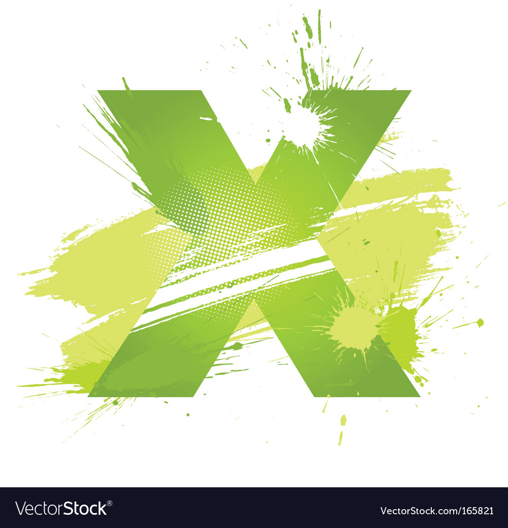 Letter X Background Royalty Free Vector Image VectorStock