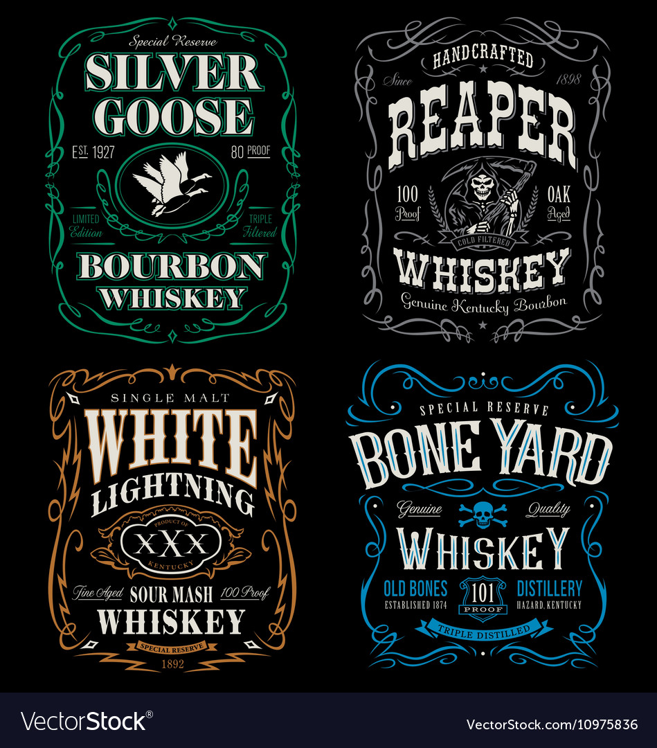 whiskey label template